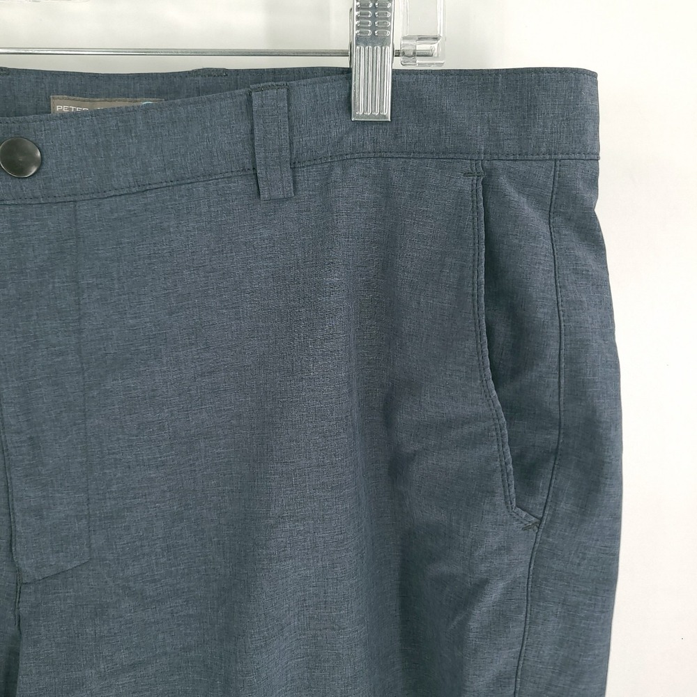 Peter Millar Crown Sport Shorts Mens 38 Gray Golf Performance Stretch - Picture 2 of 10